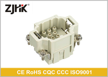 Uốn cong Cáp chèn HEE Đầu nối hình chữ nhật hạng nặng 10 chân với mật độ cao